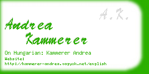 andrea kammerer business card